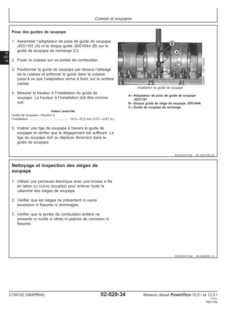 Moteurs diesel 10,5 l et 12,5 l Moteur de base