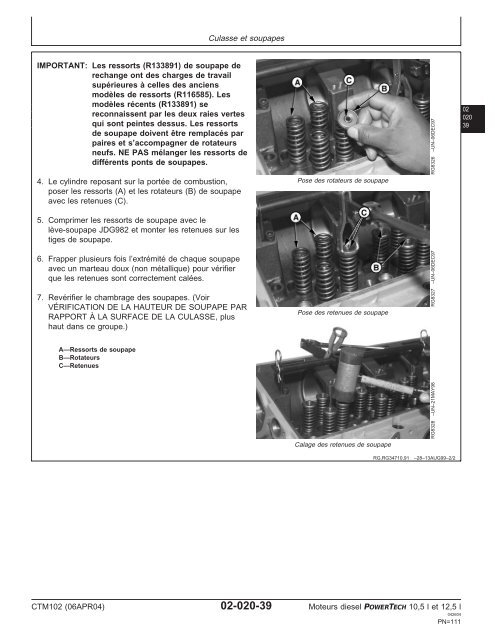 Moteurs diesel 10,5 l et 12,5 l Moteur de base