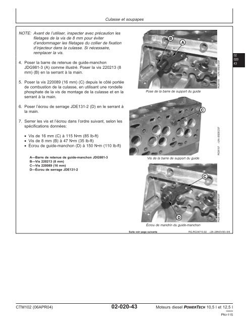 Moteurs diesel 10,5 l et 12,5 l Moteur de base