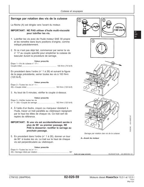 Moteurs diesel 10,5 l et 12,5 l Moteur de base