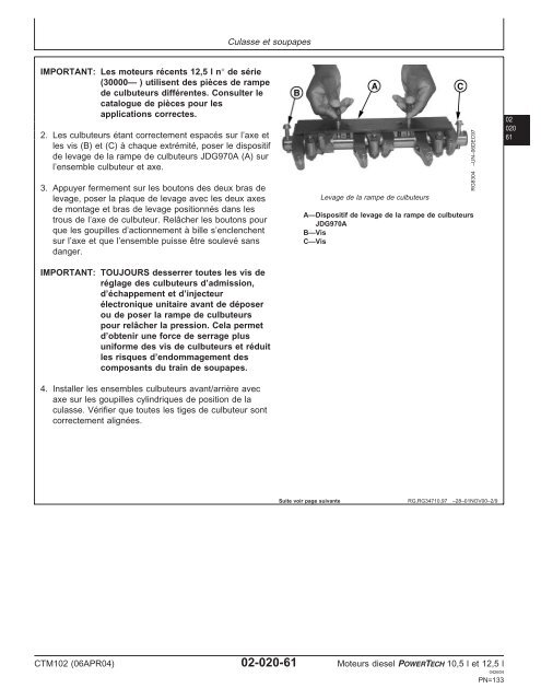 Moteurs diesel 10,5 l et 12,5 l Moteur de base