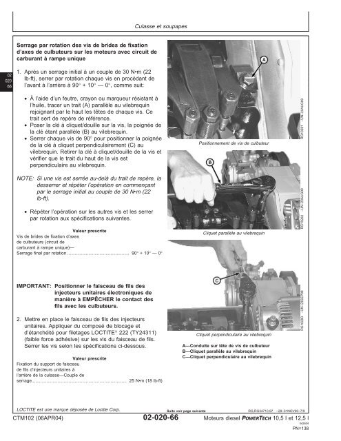 Moteurs diesel 10,5 l et 12,5 l Moteur de base