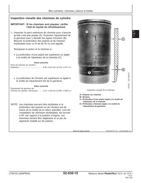 Moteurs diesel 10,5 l et 12,5 l Moteur de base