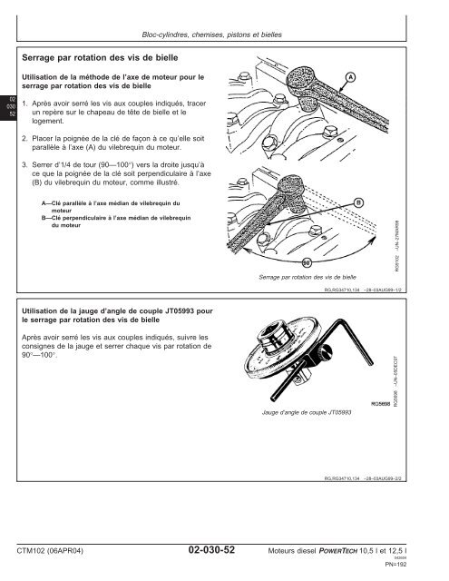 Moteurs diesel 10,5 l et 12,5 l Moteur de base