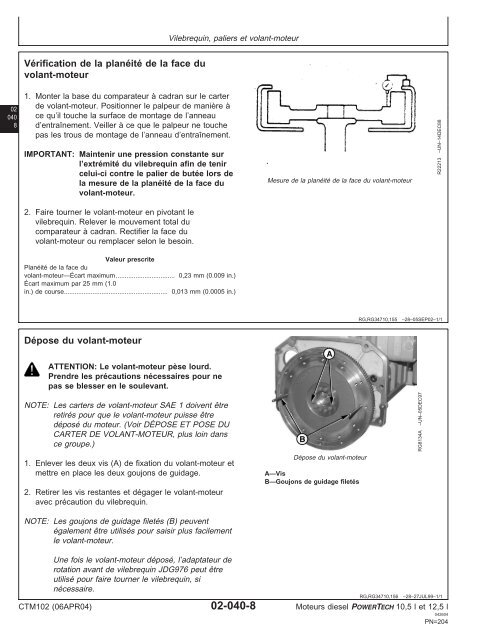 Moteurs diesel 10,5 l et 12,5 l Moteur de base