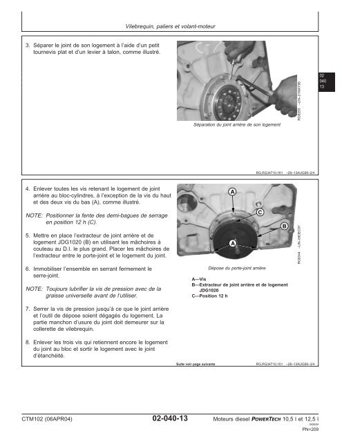 Moteurs diesel 10,5 l et 12,5 l Moteur de base