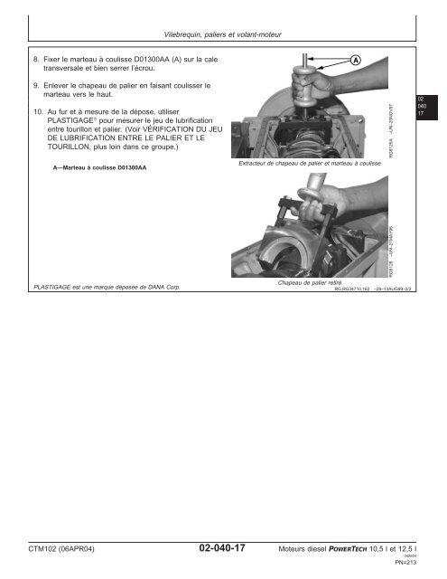 Moteurs diesel 10,5 l et 12,5 l Moteur de base