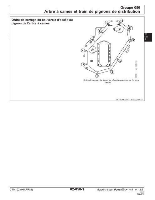 Moteurs diesel 10,5 l et 12,5 l Moteur de base