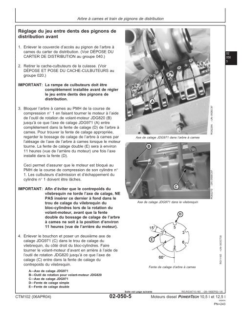 Moteurs diesel 10,5 l et 12,5 l Moteur de base