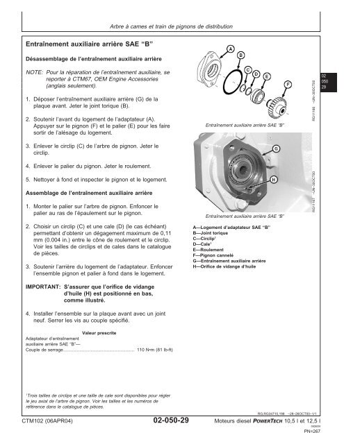 Moteurs diesel 10,5 l et 12,5 l Moteur de base