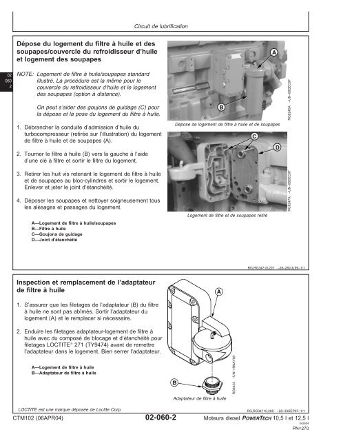 Moteurs diesel 10,5 l et 12,5 l Moteur de base