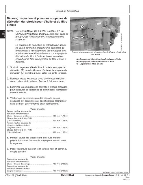 Moteurs diesel 10,5 l et 12,5 l Moteur de base