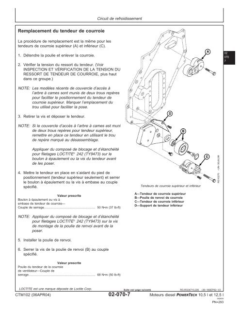 Moteurs diesel 10,5 l et 12,5 l Moteur de base