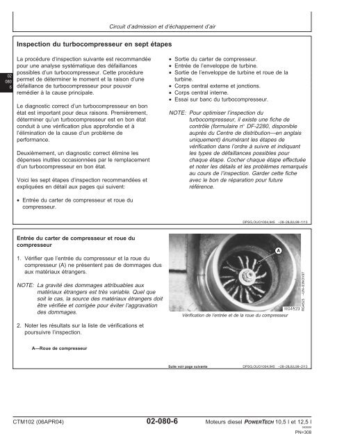 Moteurs diesel 10,5 l et 12,5 l Moteur de base