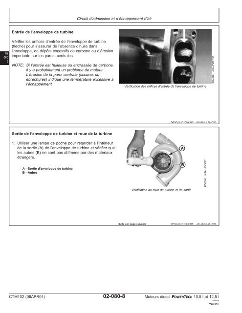 Moteurs diesel 10,5 l et 12,5 l Moteur de base