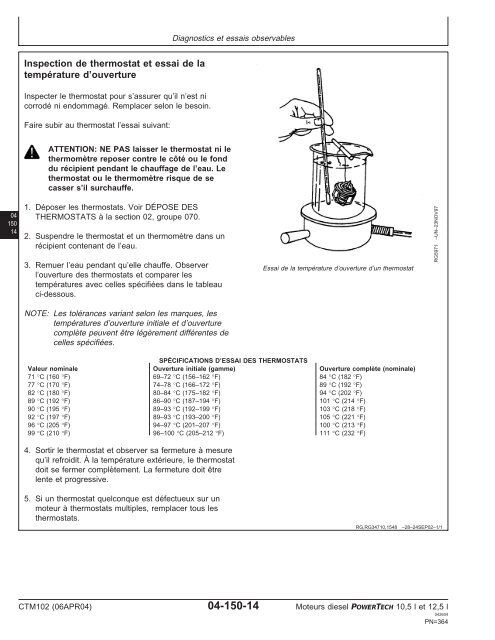 Moteurs diesel 10,5 l et 12,5 l Moteur de base