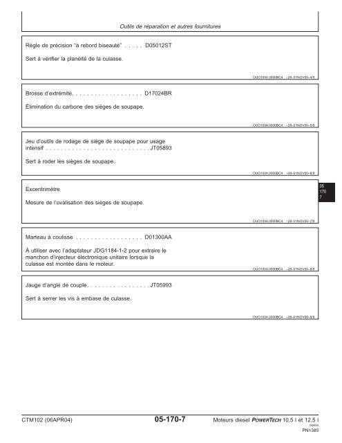 Moteurs diesel 10,5 l et 12,5 l Moteur de base