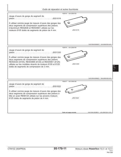 Moteurs diesel 10,5 l et 12,5 l Moteur de base