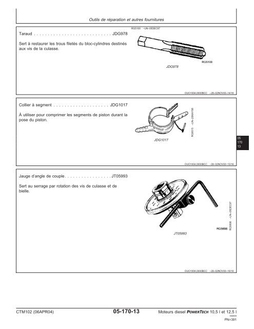 Moteurs diesel 10,5 l et 12,5 l Moteur de base