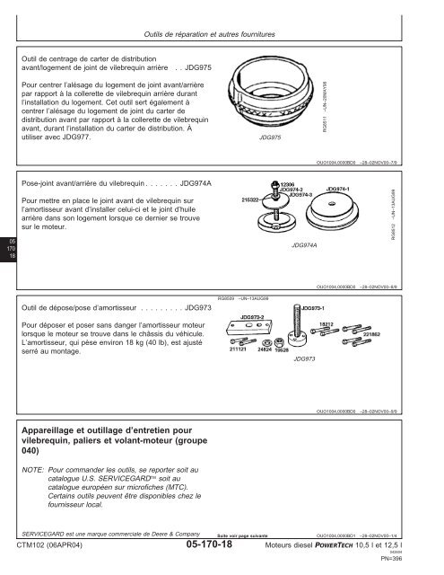 Moteurs diesel 10,5 l et 12,5 l Moteur de base