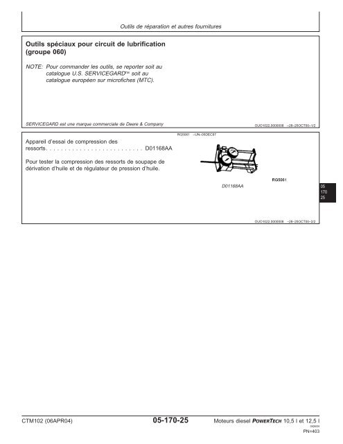 Moteurs diesel 10,5 l et 12,5 l Moteur de base