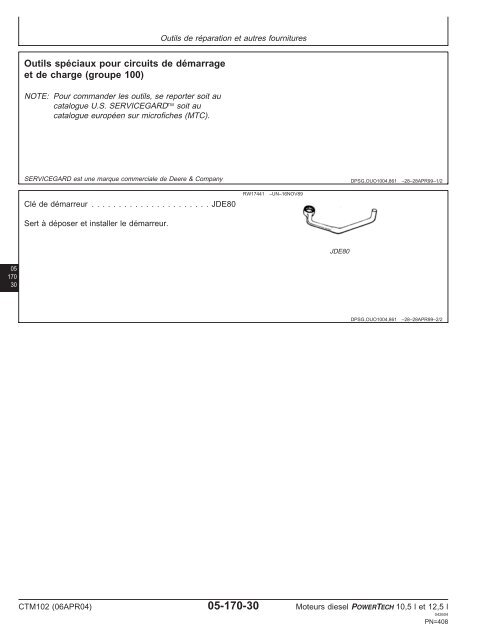 Moteurs diesel 10,5 l et 12,5 l Moteur de base