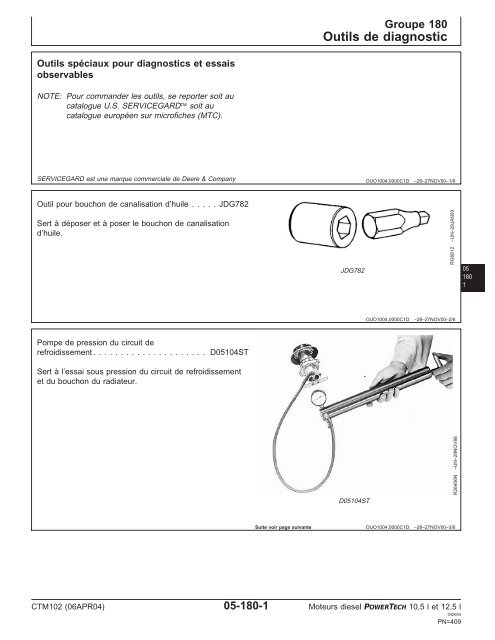 Moteurs diesel 10,5 l et 12,5 l Moteur de base