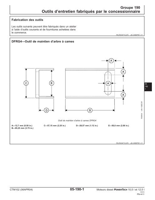 Moteurs diesel 10,5 l et 12,5 l Moteur de base