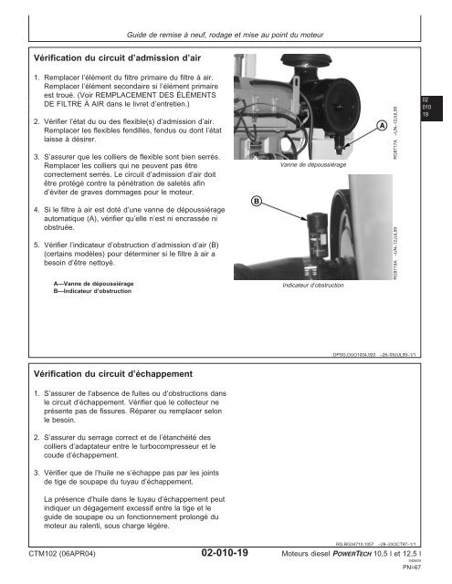 Moteurs diesel 10,5 l et 12,5 l Moteur de base