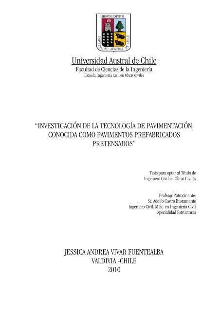 Portada Y Agradecimientos Cybertesis Uach Universidad