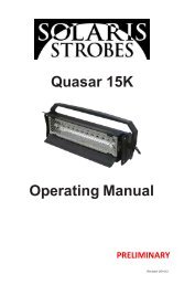 Quasar 15K Operating Manual - Tmb.com