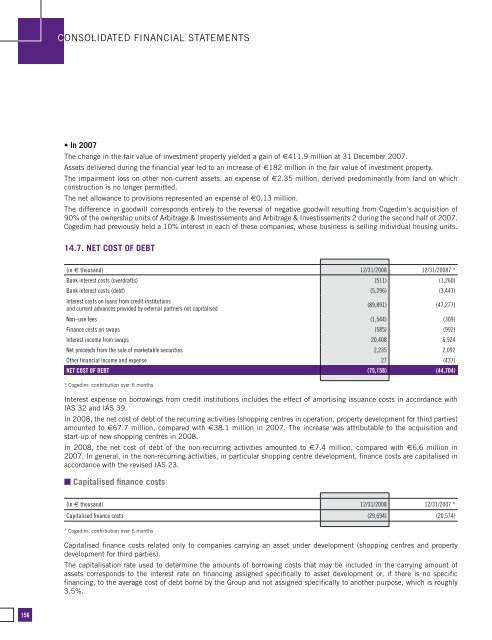 Annual report 2008 - Altarea Cogedim