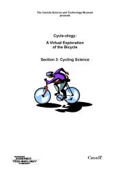 Cycling Science - MusÃ©e des sciences et de la technologie du Canada