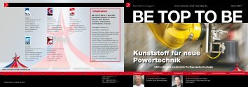 Kunststoff für neue Powertechnik - Visionen sind machbar