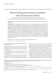 Potential drug interactions in patients with rheumatoid ... - SciELO