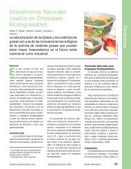 BiopolÃ­meros Naturales Usados en Empaques ... - AlimentariaOnline