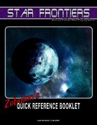 Zebulon's Guide Quic.. - Star Frontiersman