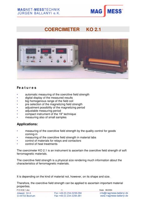 COERCIMETER KO 2.1