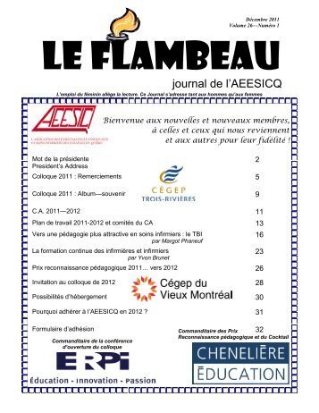 Le Flambeau Volume 26 NumÃ©ro 1 - aeesicq