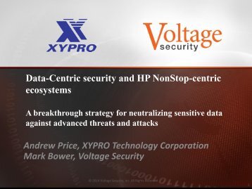 C-7 Data-Centric security and HP Nonstop-centric ecosystems