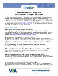 Microsoft® Home Use Program For Commonwealth Of Virginia