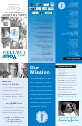 LAS Law brochure 2011 - Legal Aid Society