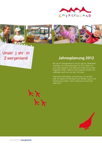 Jahresplanung 2012 Unser Jahr im Zwergenland - OKE Zwergenland