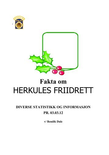 Best i IF Herkules gjennom tidene - Herkules Friidrett