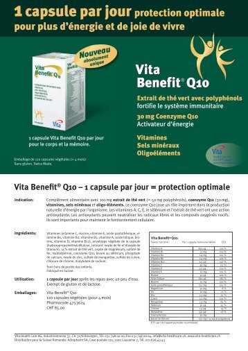Vita Benefit Q10 - Vita Health Care AG