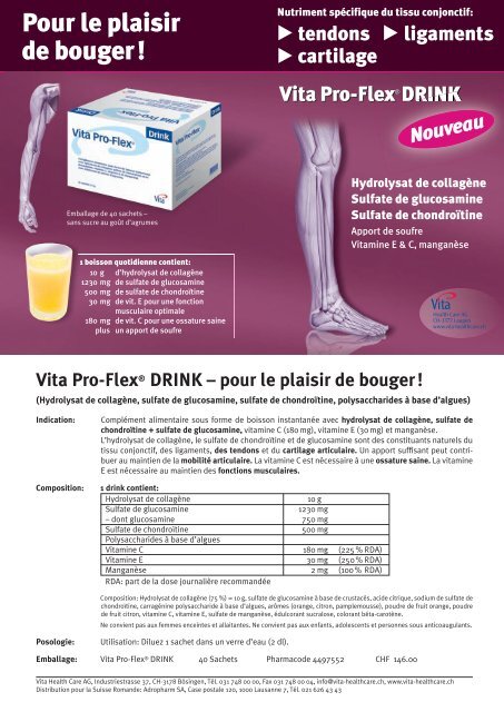 Vita Pro-Flex Drink - Vita Health Care AG