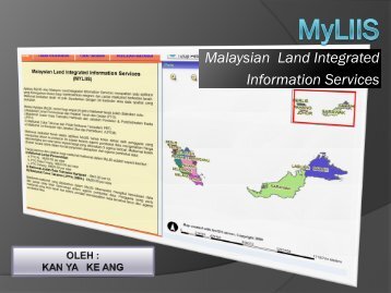 Aplikasi MyLIIS - Malaysia Geoportal