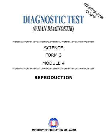 SCIENCE FORM 3 MODULE 4 REPRODUCTION