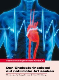 Den Cholesterinspiegel auf natürliche Art senken - Vita Health Care ...