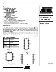 AT27C512 R 512K (64K x 8) OTP EPROM